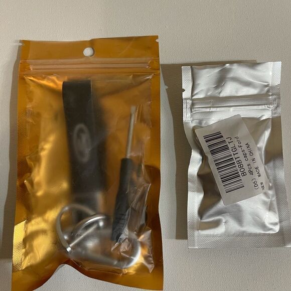 Ford black fob keychain & set of 4 valve Stem caps - Picture 6 of 6